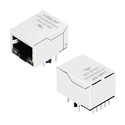 China A70-112-331N126 Tab Down Ethernet Magnetic RJ45 Verbindungsstück mit POE+ LPJG0926HENL zu verkaufen