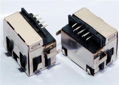 China Mittlere Berg RJ45 Verbindungsstück PWB-Montage flaches TH, LPJE4713CNL abgeschirmt zu verkaufen