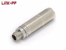 China Panel Mount 2327989-1 M12 8 Pin Male Connector with IDC Termination for sale