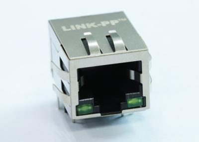 China JD0-0013NL 10 / 100Base-T Magnetic RJ45 Jack Shield W/LED NON-POE for sale