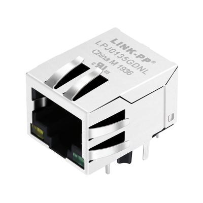 Κίνα Συνδετήρας δικτύων LPJ0135GDNL RJ45, συνδετήρας SK02-111008POENL σημείου εισόδου RJ45 προς πώληση