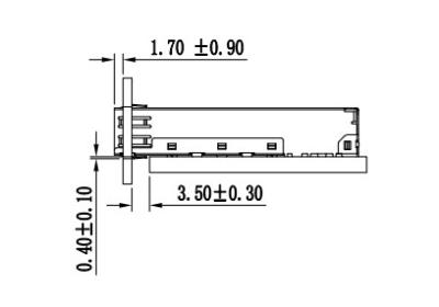 China LINK-PP 1X1 Press Fit LP11F012 SFP Cage com Dedo de Primavera à venda