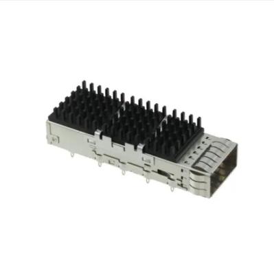 Κίνα 2170704-2 κλουβί θέσης QSFP28 με το συνδετήρα Heatsink Τύπος-κατάλληλο μέσω της τρύπας, σωστή γωνία προς πώληση