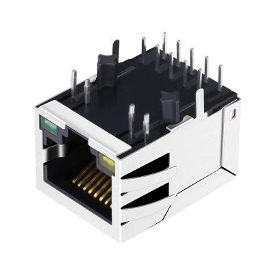 China HR861153C 10/100 Base-T Single Port RJ45 Connector With Rectifier Bridge LPJ0284GDNL for sale