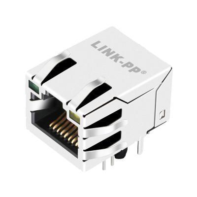 China RT7-114ATK1G 10/100 Base-T Tab Up RJ45 Magnetic Connector Cross LPJ16614-9AENL for sale