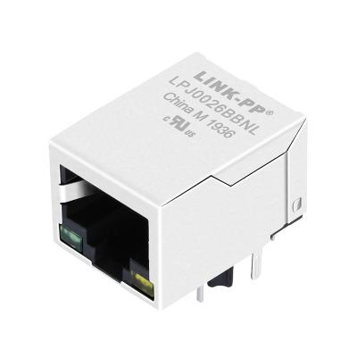 China J0026D01BNL Shielded pcb mounting rj45 3g / 4g router Across LPJ0026BBNL for sale