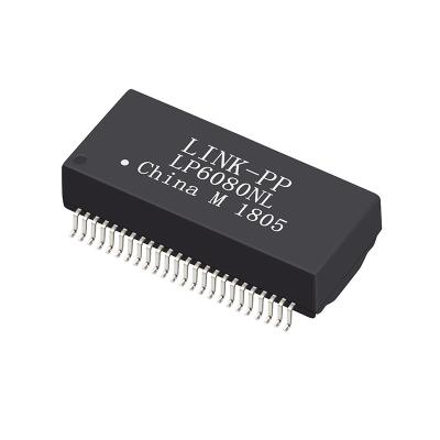 China H6101NLT Alternative Pin to Pin POE Gigabit Magnetic XFMR 1CT:1CT, SMD LP6080NL for sale