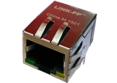 China PWB do porto de HFJ11-S114E-L17RL RJ45 único que monta Jack em caixa superior ajustada de IPTV à venda