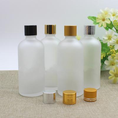 China Diffusers Oil Bottle 100ml Luxury Essential Oil Bottle Transparent Frosted Essence is Divided into Dilute Empty Bottles for sale