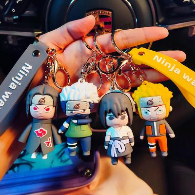 China Promotion Gift Popit Kawaii 3d Silicone Rubber Cute Anime Cartoon Personalized Key Chain For Woman Girl Keychains Sets Charms for sale