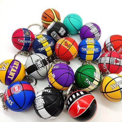 China Sports Basketball Key Chain Fuguan Kobe Rubber Key Chain With Spherical Key Ring Basketball Star Kobe Bryant Pendant Key Chain For Fan for sale