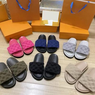 China Original high quality designer sandals fashion trend 1:1 ladies famous brands equip shoes designer luxury slippers for women for sale