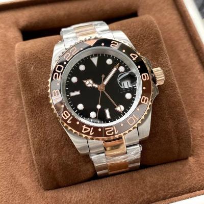 China Waterproof Customizable Mechanical Wrist Watch Mens Stainless Steel Logo Luxury Sport Watch for sale