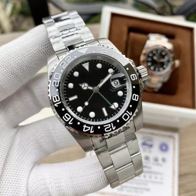 China Customized Stainless Steel Mechanical Men's Automatic Skeleton Movement Waterproof LOGO Watch for sale