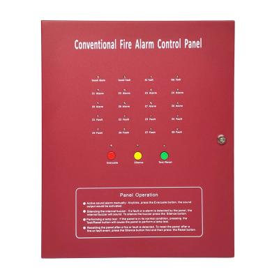 China 8 Zone Conventional Fire Alarm Controller Red For Fire Safety Alarm System for sale