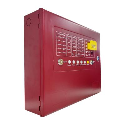 China Red Gray Conventional Gas Extinguishing System 4 Zone Fire Suppression Control Panel for sale