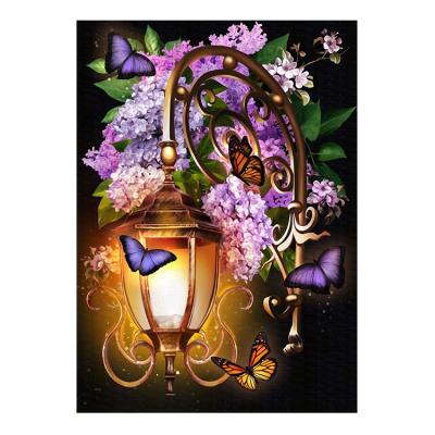 China Ever Moment Diamond Painting Street Light Flower Butterfly Drill Rhinestone Handmade Square Diamond Embroidery 3F2264 Full Various Sizes Available for sale