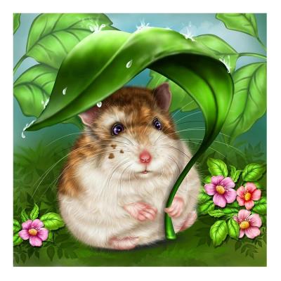 China Diamond Painting Mouse Rabbit Cartoon Animal Mosaic Full Square Cross Stitch Drill Handmade Cartoon Decoration Gift S2F2480 for sale