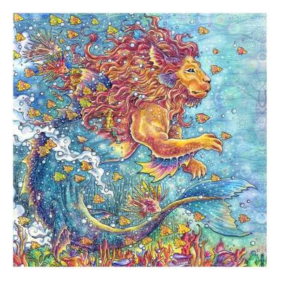 China Home decoration; Gift ; DIY hobby ever opens moment Diamond Painting Hobby Artwork Mosaic Lion Mermaid Decoration Home 5D DIY Art Craft 3F2175 for sale