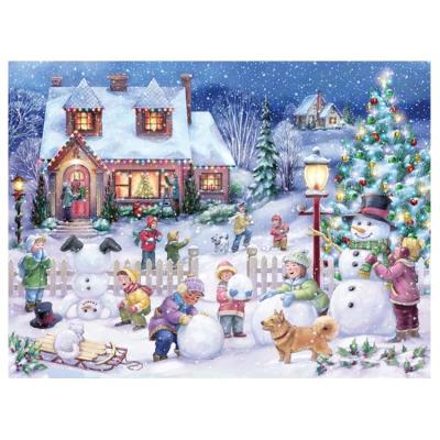 China Ever Time Diamond Embroidery Snowman Christmas Tree Winter Children's Classic Square Rhinestones S2F215 Full for sale