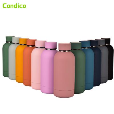 China New Design 350ml Mini Double Wall Stainless Steel Water Bottle Thermos Bottle PORTABLE Insulated Vacuum Flask for sale