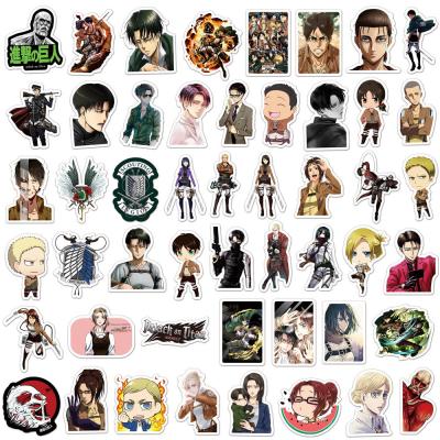 China Waterproof+Eco-friendly 50pcs VSCO Attack on Giants Movie Stickers Decal for Guitar Laptop Luggage Fridge Scrapbooking Sticker for sale