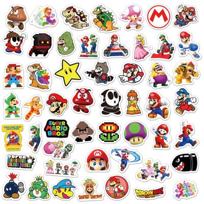 China 50PCS Mario Guitar Skateboard Suitcase Decal Puppy Animal Sticker Waterproof+Eco-friendly Vans Stickers For Scrapbooking Laptop for sale