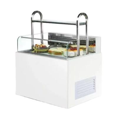 China Single-Temperature Rectangle Design Cake Bakery Glass Display Countersfreezer Showcase For Sale for sale