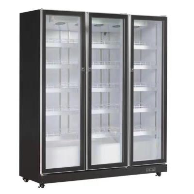 China Single-Temperature Commercial Supermarket Beverage Upright Meat Freezer Refrigerated Showcase for sale