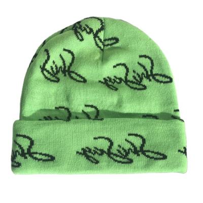 China COMMON Wholesale Custom 100 Cheap Casual Soft Acrylic Knit Hats Personalized Embroidered Logo Beanie Hat for sale