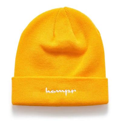 China 2020 COMMON Wholesale Custom Design Embroidered Winter Hats , Custom Embroidery Beanie Hats Knitted for sale