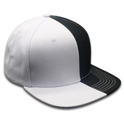 China White Custom Wholesale Wholesale High Quality COMMON Two Tone 7 Panel Snapback Cap for sale