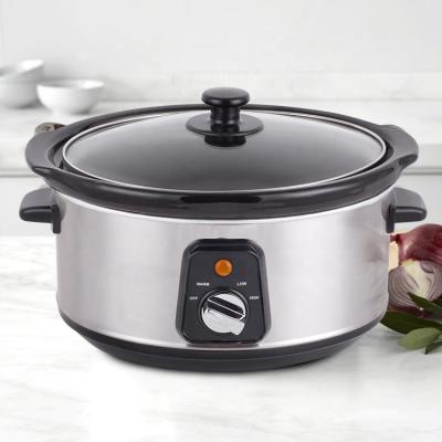 China Hot Selling Premium Hotel Electric Slow Cooker 3.5l Stainless Steel Double Cooker For Household for sale