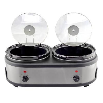 China Hotel 2 in 1 Slow Cooker Electric Appliances Jug Automatic Pot Function Slow Cooker for sale