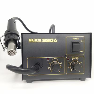 China QUICK soldering station 990A Desoldering station pcb repair station 220v 270W hot air rework station 220v 270W cool/hot air for sale