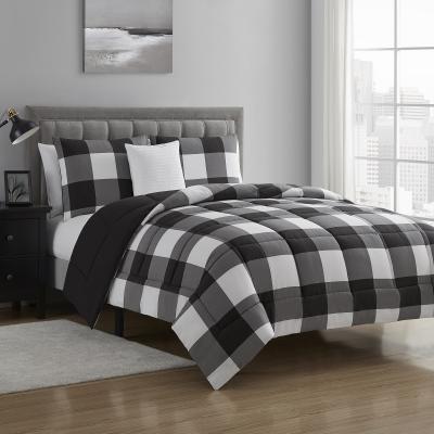 China Buffalo Check Designer Comforter Set Bedding Black White Comforter Nondisposable For Home Textile for sale