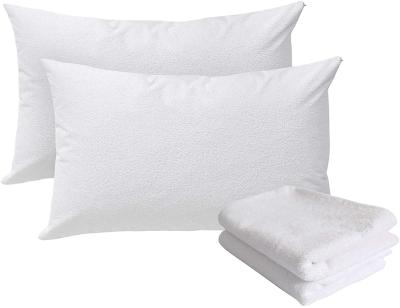 China Anti Static Hypoallergenic Liquid Bamboo Cotton Wateproorf Pillow Cover With Zipper for sale