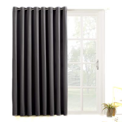 China Home Wide Patio Grommet Blackout Curtains 100x84 Single Top Curtain Panel for sale