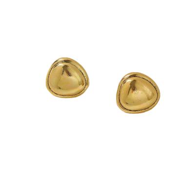 China Hyacinth Gold Triangle Stylish Stud Earrings FASHION Personality Temperament Earrings for sale