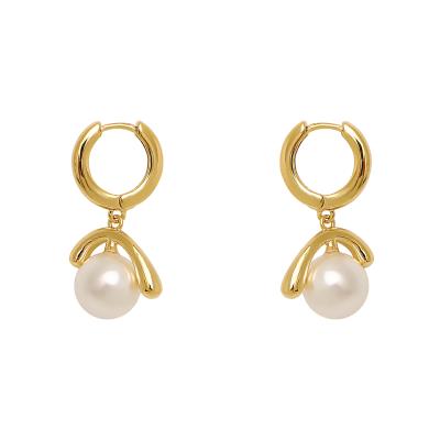 China Hyacinth Hoops Designer Inspired TRENDY Birthstone set non tarnish earrings pearl earrings for sale