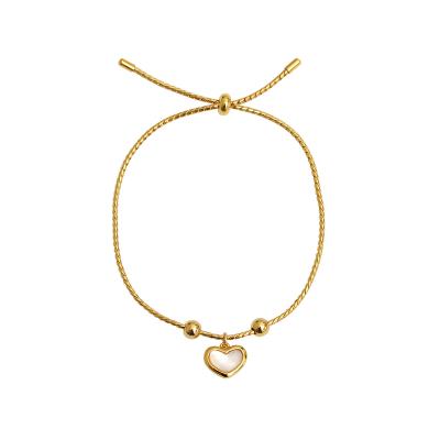 China Hyacinth Sweet High Quality Fashion Jewelry CLASSIC Love Heart Charms Bracelet For Women for sale