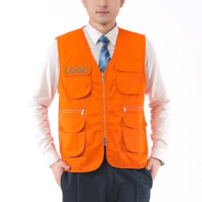 China Custom Logo Men Work Vest QUICK DRY With Multi Pocket Men Hunting Vest for sale