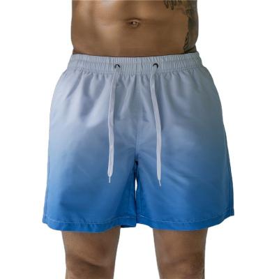 China Wholesale Sustainable Mens Workout Waterproof Printed Sport Shorts Custom Plus Size Color Changing Beach Shorts For Man for sale