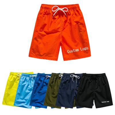 China Wholesale Anti-Wrinkle Summer Swim Trunk Quick Dry Shorts White Mesh Lining Swimming Shorts Beach Pants for sale