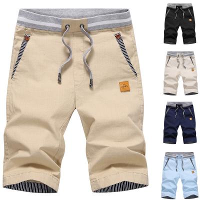 China High Quality Elastic Viable Size Casual Cotton Canvas Men's Shorts OEM Designed 2022 Summer Fashion Plus Size Beach Shorts for sale