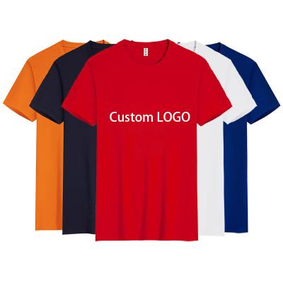 China Custom Anti-Shrink LOGO Printing Big and T-shirts Men's T-shirts Cotton Short Sleeve OEM High Quality Unisex 100% Blank T-shirts for sale