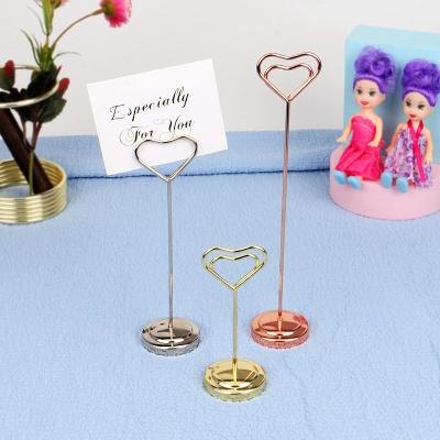 China YS0808 Rose Golden Photo Clip Label Durable Wholesale High Quality DIY Holder Office Ornaments Wedding Sticky Note Clips for sale