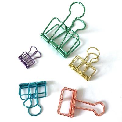 China Anticorrosive Abundance In Customized Stock Rapid Production Core Steel Wire Metal Long Tailed Binder Clips For Office for sale