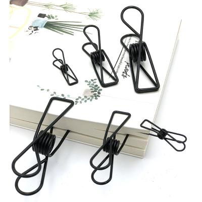 China Amazon Anti-Corrosion Hot Sale In Stock Colorful Skeleton Core Steel Wire Metal Binder Long Tailed Staples for sale