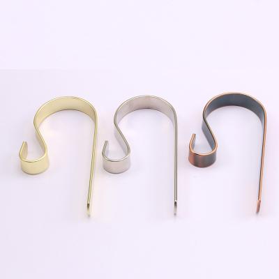 China Christmas Or Other Festival Storing Hooks YS10001 Customized Factory Backed Christmas Stocking Mantel Hangs Rack Mantel Topper Metal Hanger For Stockings for sale